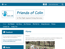 Tablet Screenshot of friendsofcolin.org